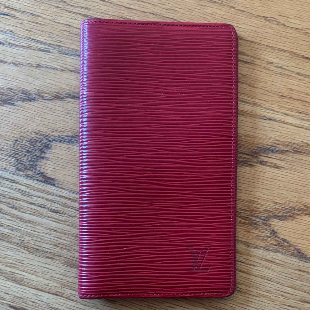 Louis Vuitton Crimson Epi Leather Card Holder